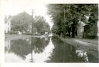 Car driving through flooded South Main Street, 1942